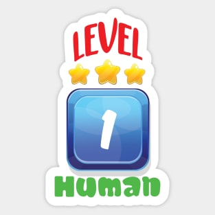 Level 1 Human Sticker